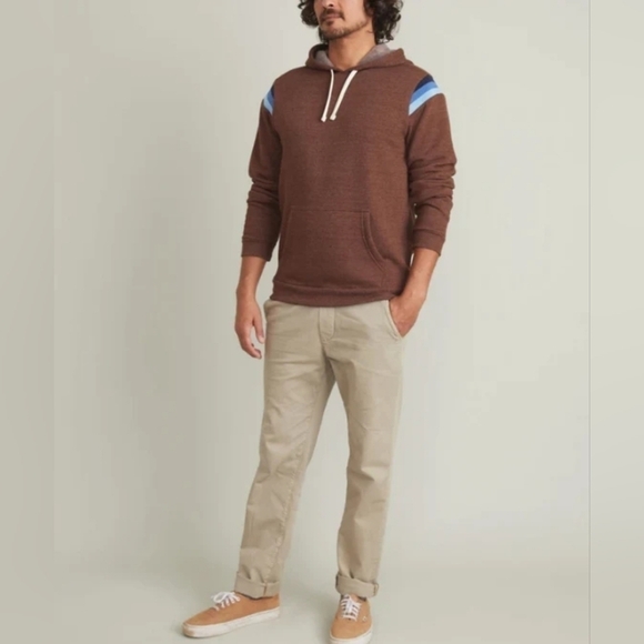 MARINE layer Banks Pullover Hoodie - Chocolate Brown - Picture 5 of 12